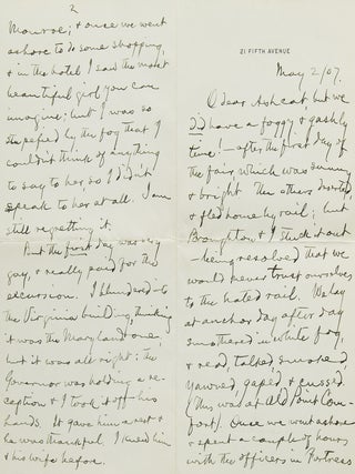 Item #376589 Autograph Letter Signed "Father", to his daughter Clara Clemens, about the...