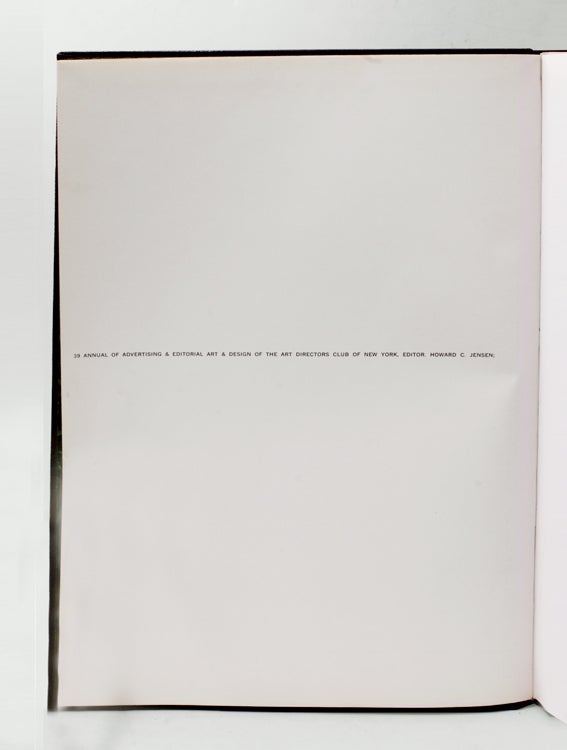 39 Annual of Advertising & Editorial Art & Design of the Art Director's Club of New York
