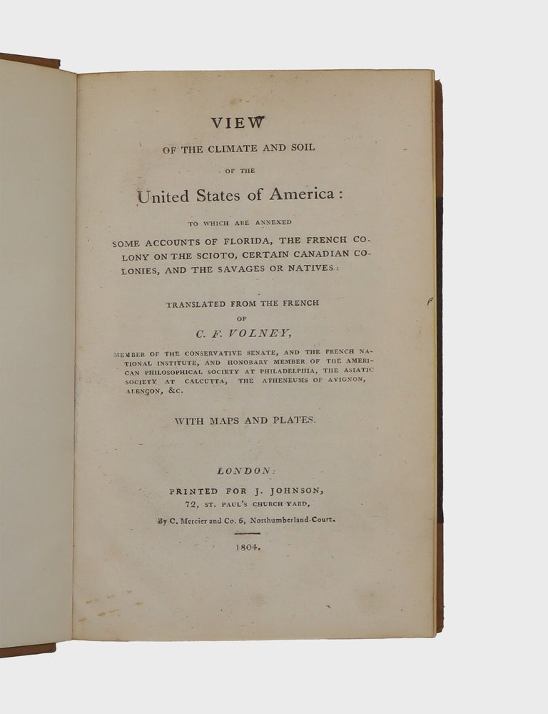 View of the Climate and Soil of the United States