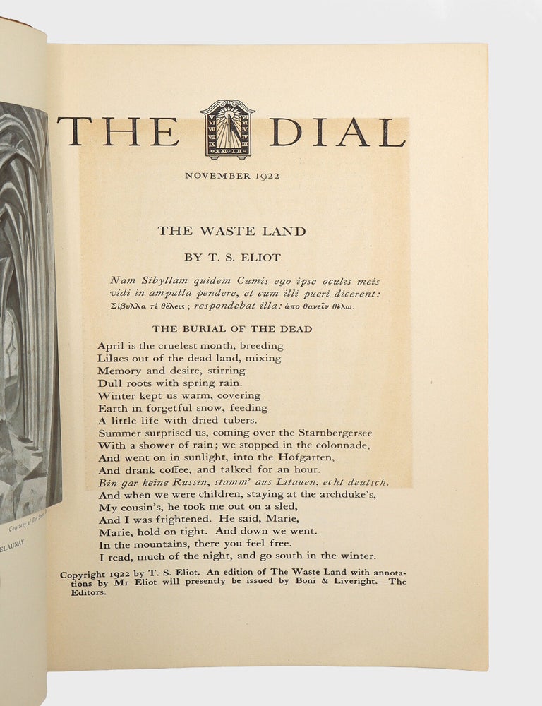 "The Waste Land" [in:] “The Dial” for November 1922. Volume LXXII, Number 5 (2/5)