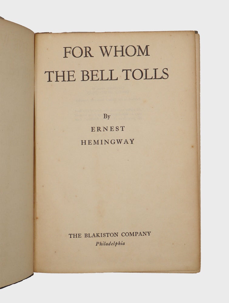 For Whom the Bell Tolls