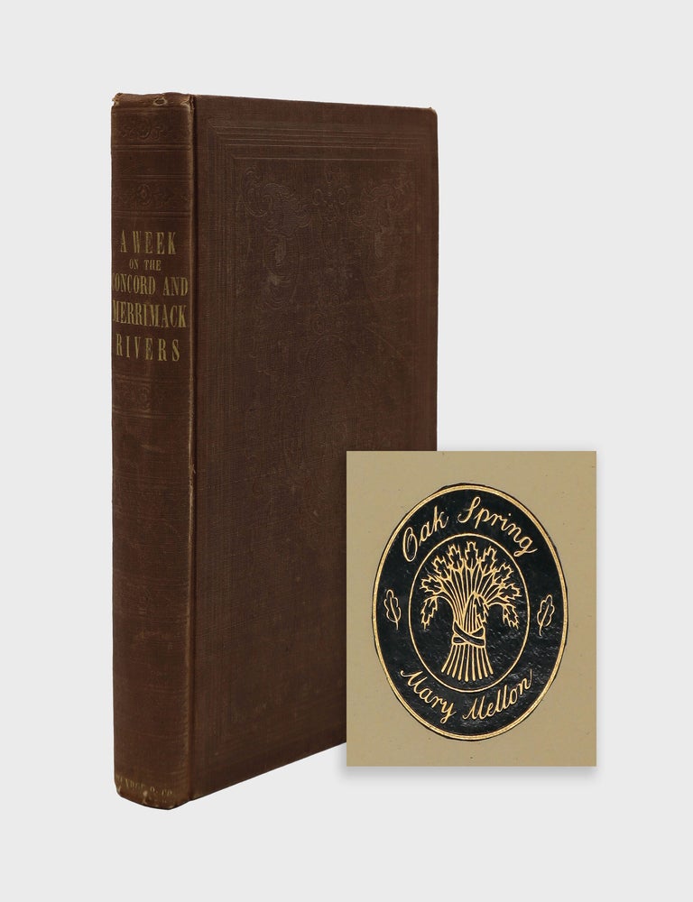Item #377810 A Week on the Concord and Merrimack. Henry David Thoreau.