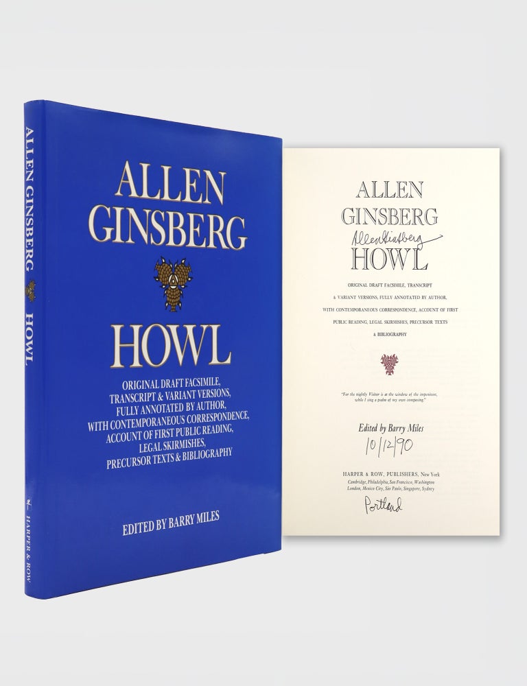 Howl. Original Draft Facsimile, Transcript & Variant Versions, Fully Annotated by Author, with Contemporaneous Correspondence, Account of First Public Reading, Legal Skirmishes, Precursor Texts & Bibliography