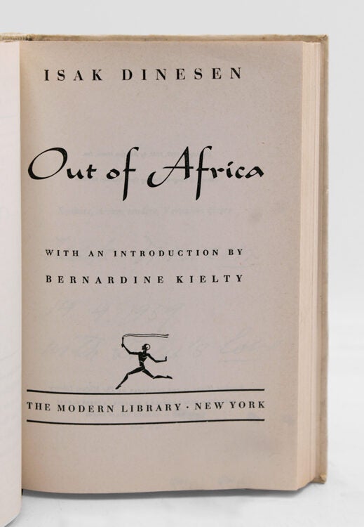 Out of Africa. Introduction by Bernadine Kielty