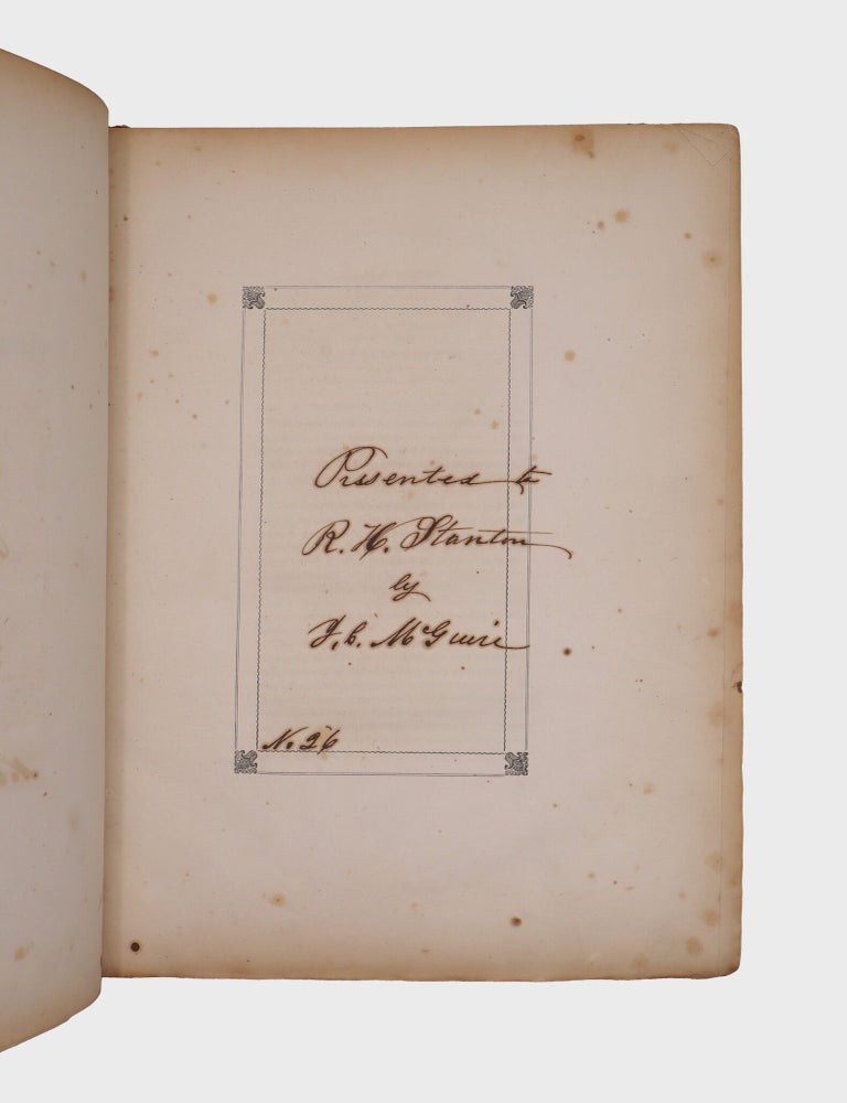 Selections from the Private Correspondence of James Madison, from 1813 to 1836. Published by J.C. McGuire Exclusively for Private Distribution