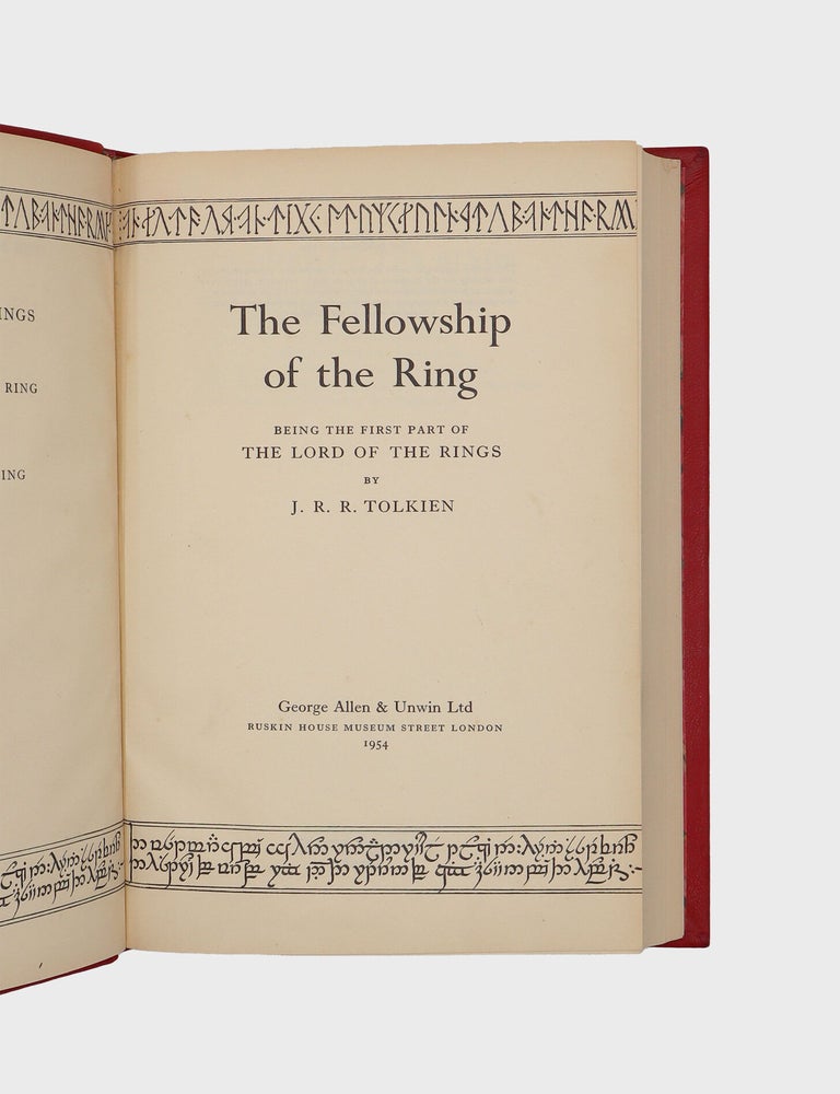 The Lord of the Rings. Part One: The Fellowship of the Ring; Part Two: The Two Towers; Part Three: The Return of the King