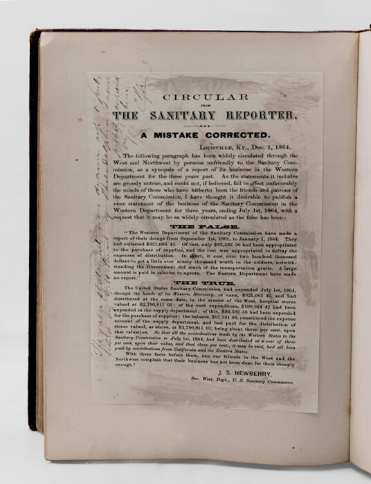 History of the United States Sanitary Commission being the General Report of its Work during the War of the Rebellion