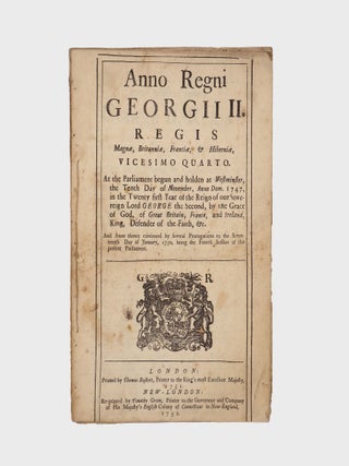 Anno Regni Georgii II. Regis Magnae, Britanniae, Franciae, & Hiberniae, vicesimo quarto ......