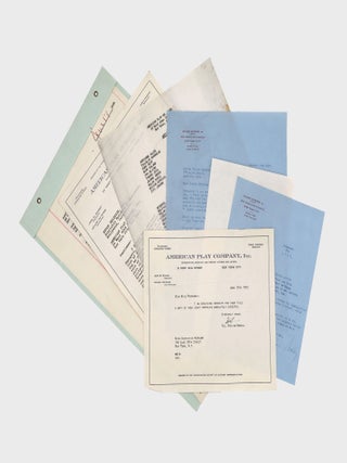 Typescript document signed ("Katharine Hepburn," "Leland Hayward" and...