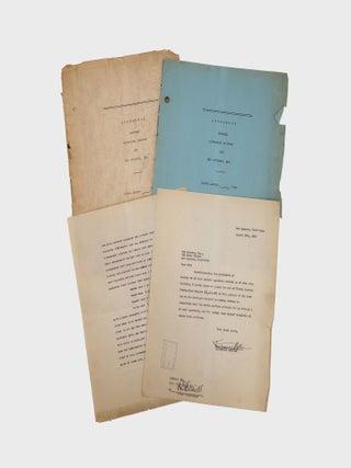Mimeograph typescript, agreement between Katharine Hepburn and RKO Studios , Inc, signed...