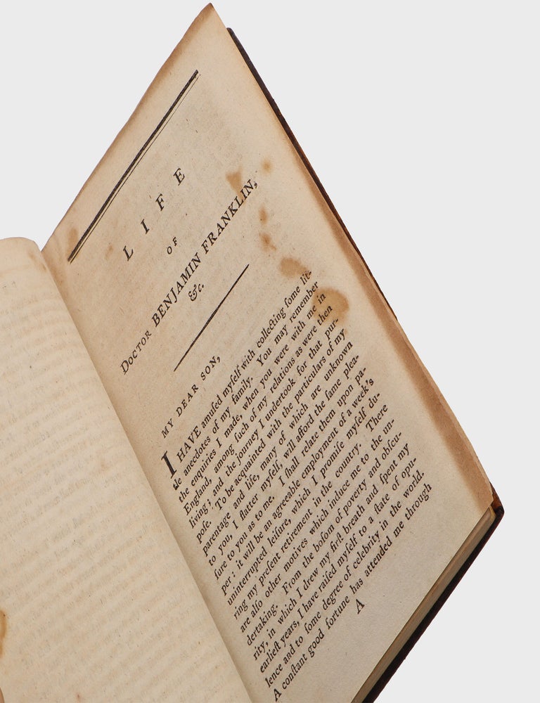 The Works of the Late Dr. Benjamin Franklin, consisting of his life written by himself, together with Essays, humorous, moral & literary, chiefly in the Manner of the Specatator