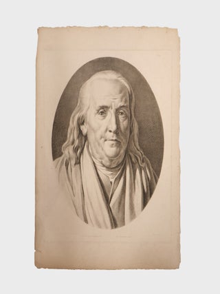 Unititled portrait of Franklin after Barbier's drawing of Houdon's bust