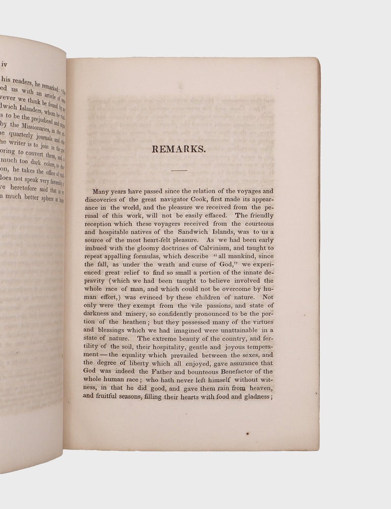 Remarks on the "Tour Around Hawaii," by the Missionaries, Messrs. Ellis, Thurston, Bishop and Goodrich