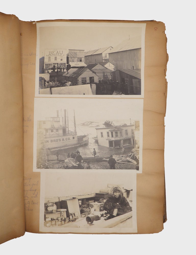 [Album of photographs of Nome during the Gold Rush, assembled by John Lewis Beau (1863-1927), owner and operator of the Beau Mercantile Company]