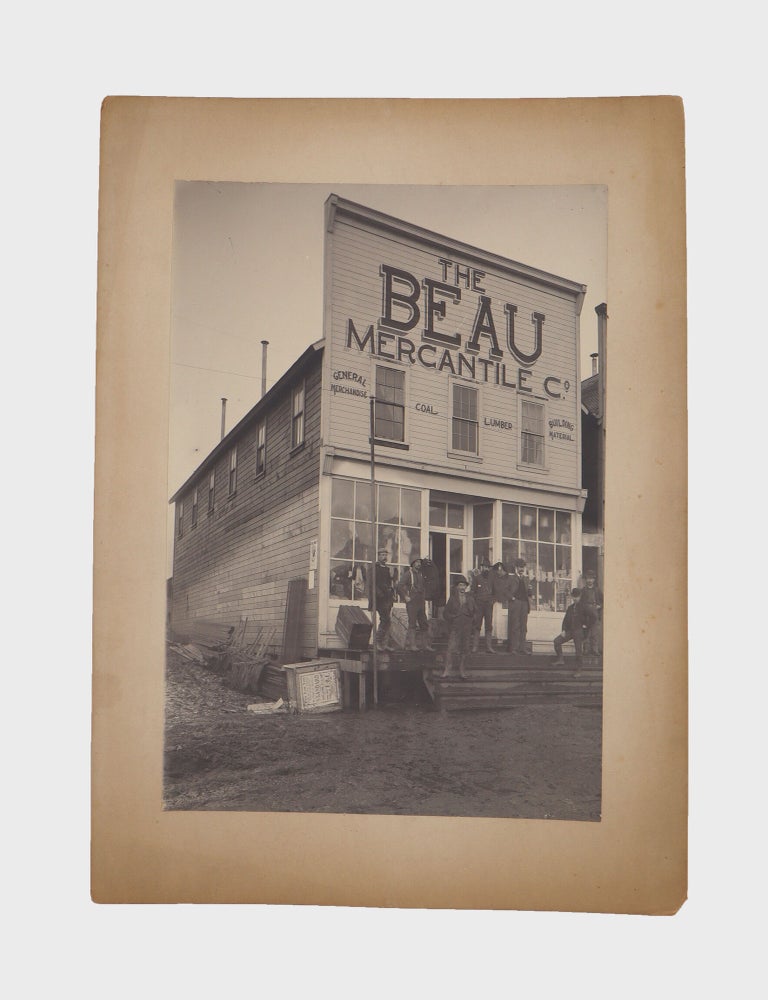 [Album of photographs of Nome during the Gold Rush, assembled by John Lewis Beau (1863-1927), owner and operator of the Beau Mercantile Company]