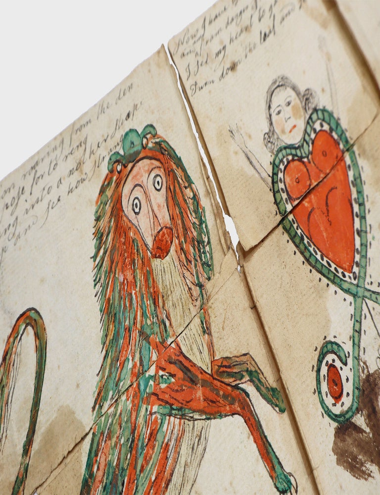 [Early manuscript copy of Sands's Metamorphosis or, A Transformation of Pictures with Poetical Explanations, with charming hand-colored drawings]