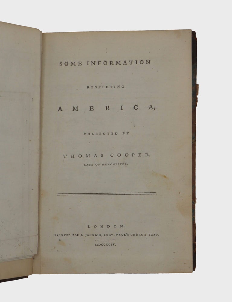 Some Information Respecting America