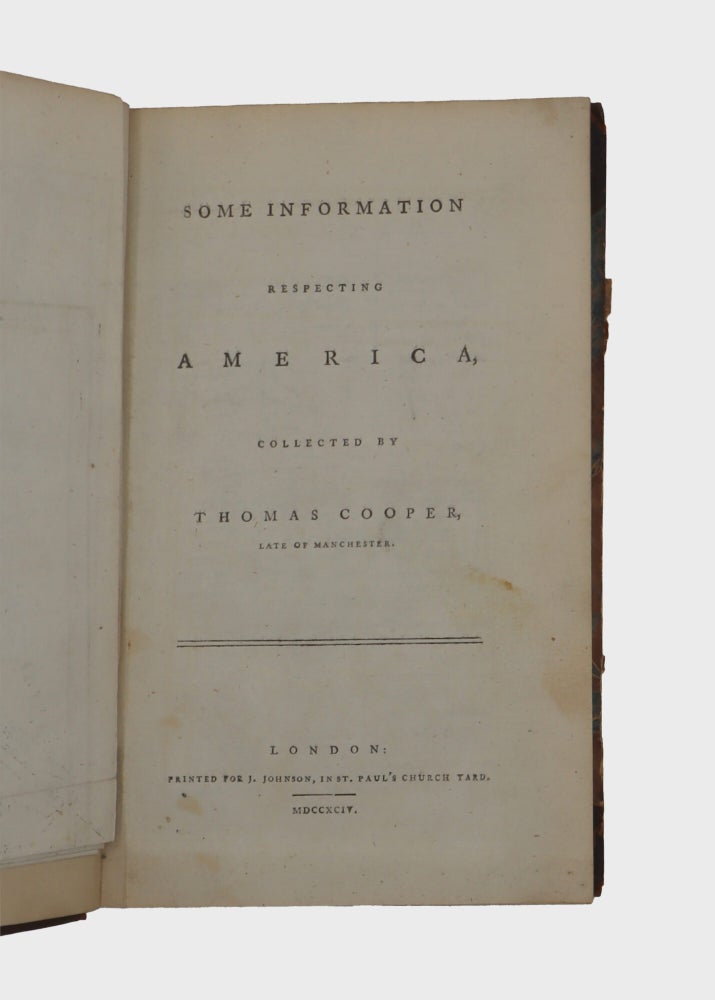 Some Information Respecting America