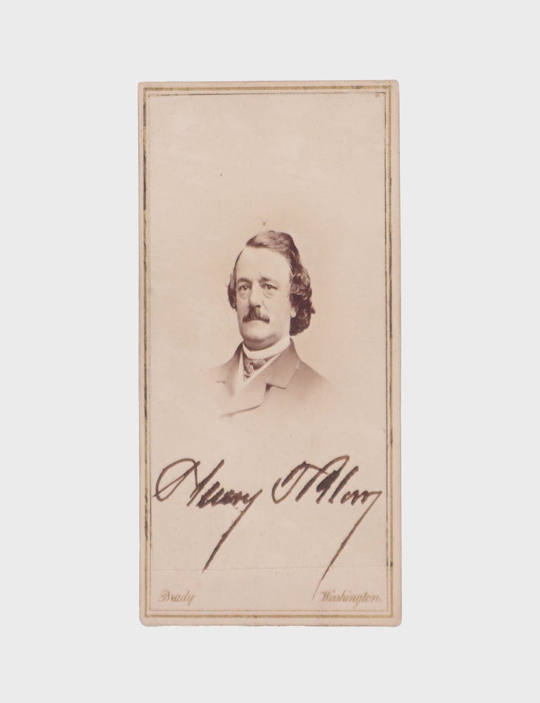 [Carte de visite portrait of Henry Taylor Blow, Signed by Blow]