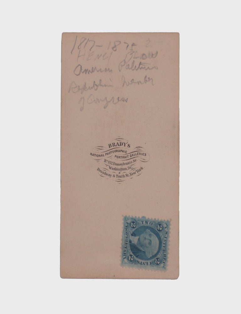 [Carte de visite portrait of Henry Taylor Blow, Signed by Blow]
