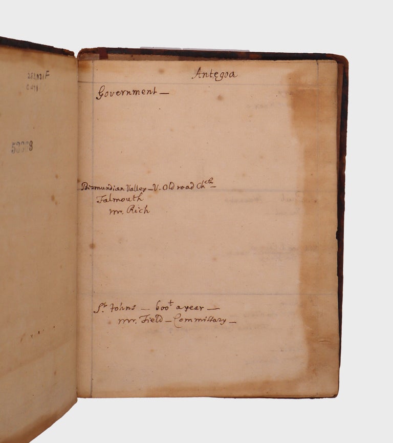 Manuscript list of colonial American parish churches organized by colony, with the names of... (3/5)