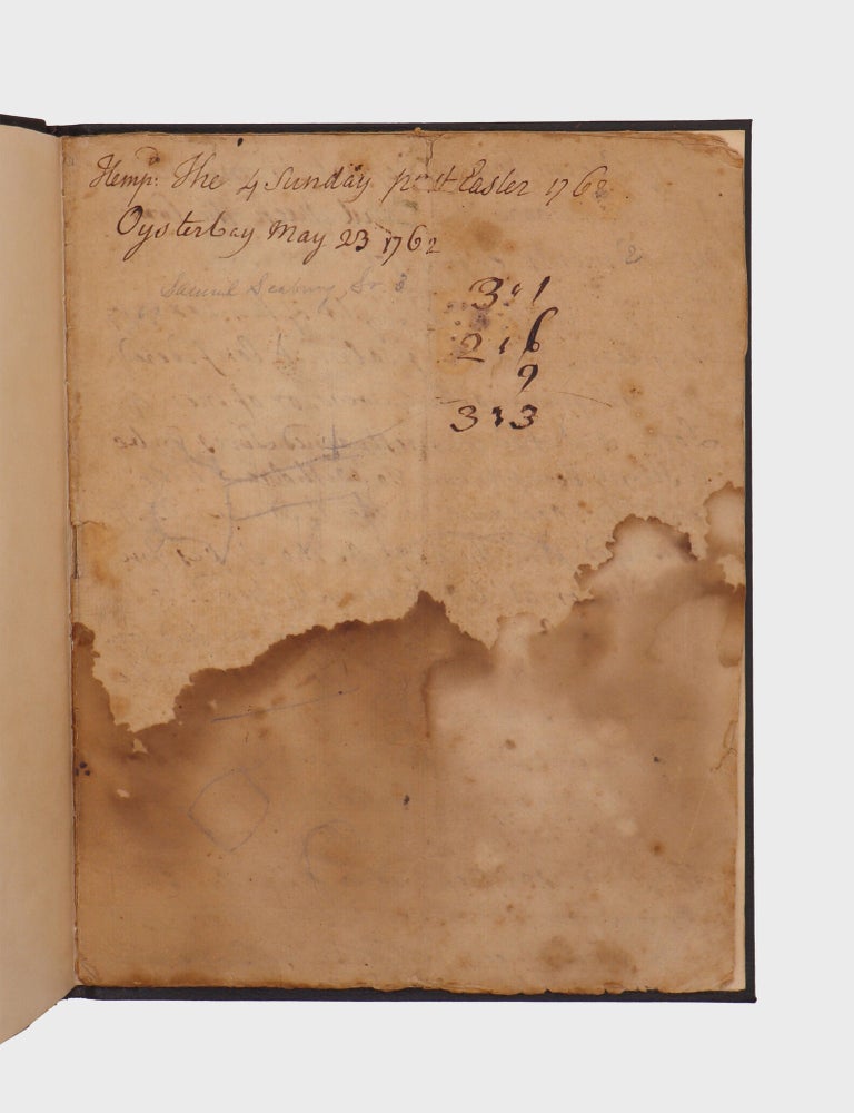 [Autograph manuscript sermon, delivered at St. George's Church in Hempstead, Long Island on Easter 1762 and at Christ Church in Oyster Bay on May 23, 1762]