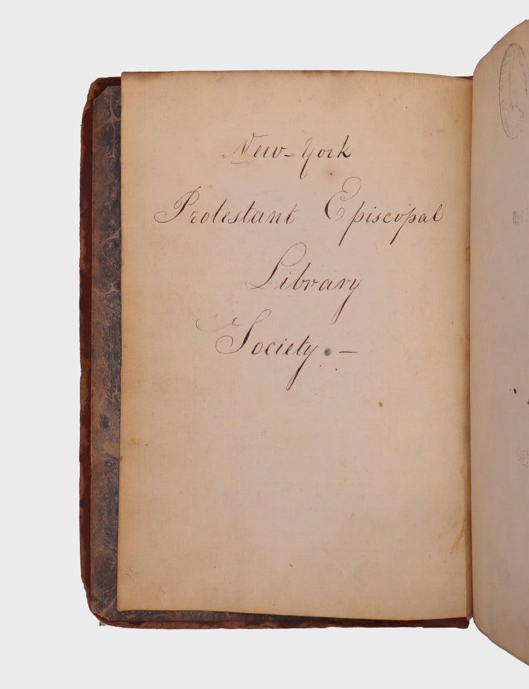 [Original manuscript subscription book for the New York Protestant Episcopal Library Society]