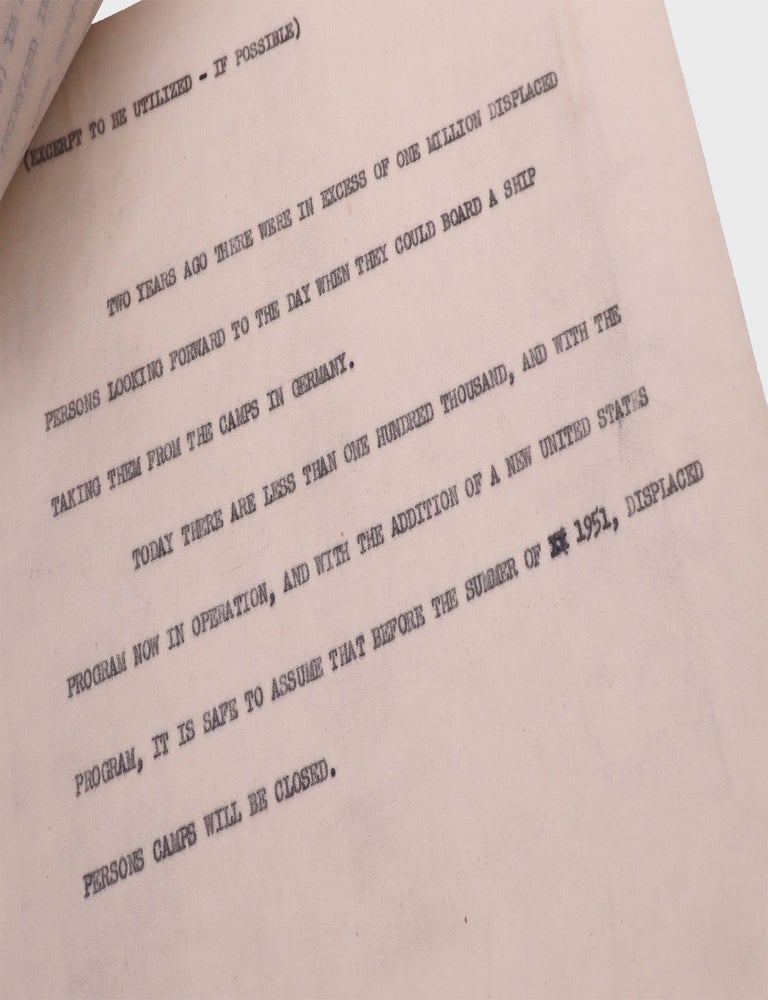[Carbon typescript of a speech given by JFK to the Boston chapter of HIAS, the Hebrew Immigrant Aid Society]