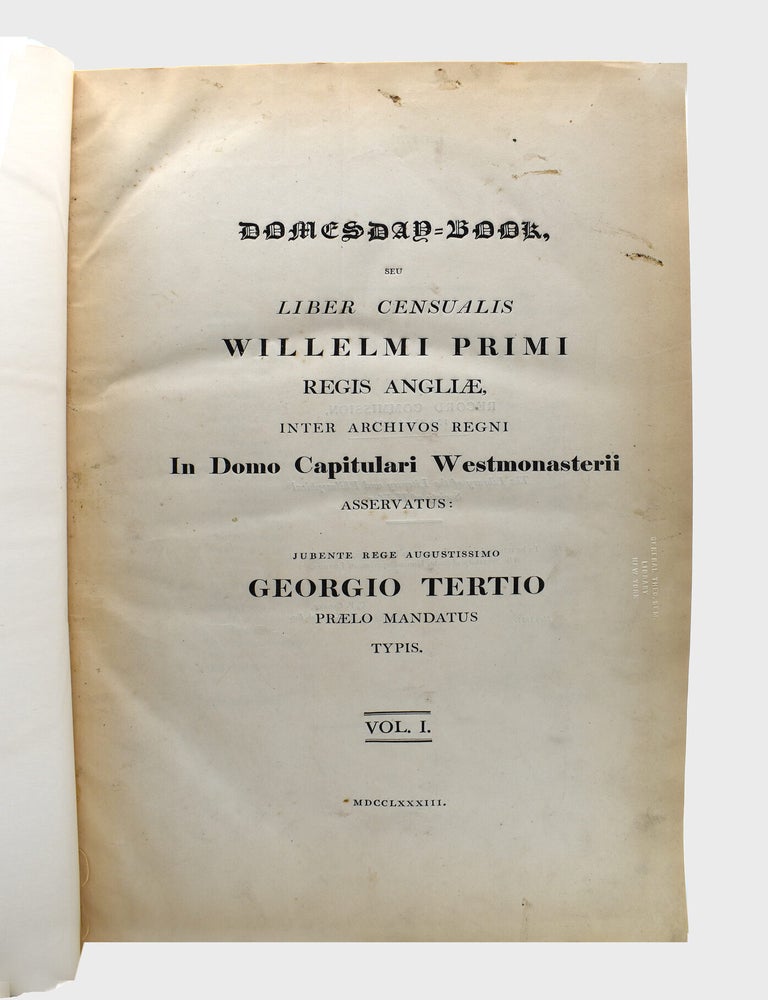 Domesday-Book, Seu Liber Censualis Willelmi Primi Regis Angliae, Inter Archivos Regni in Domo... (3/4)