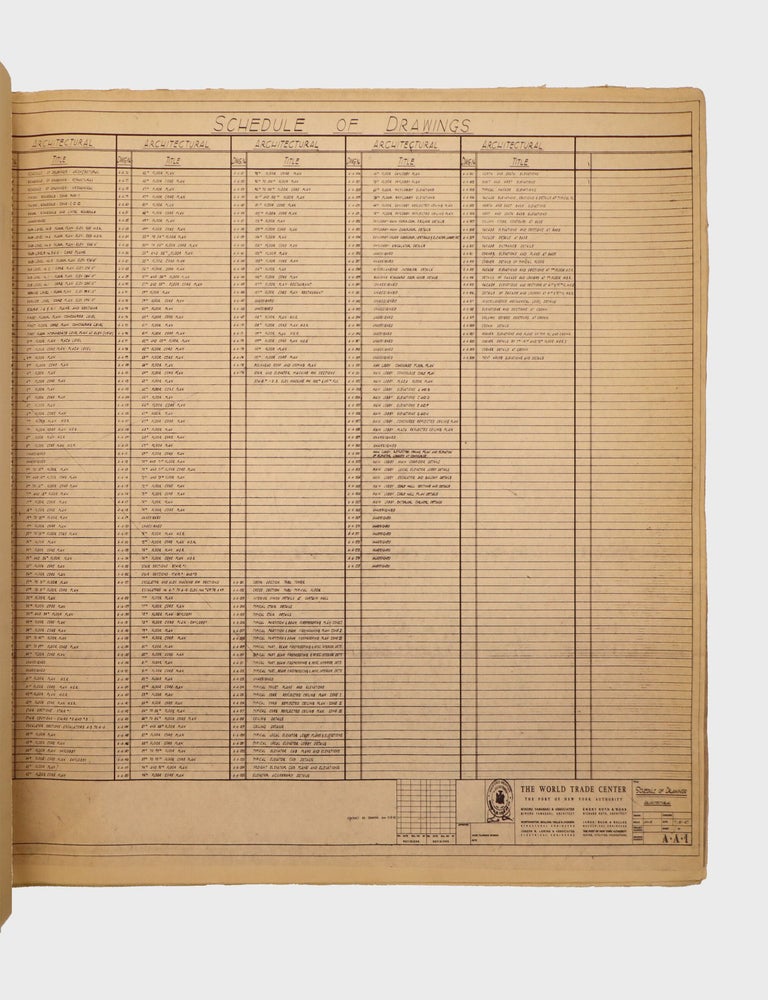 World Trade Center Blueprints, Tower A