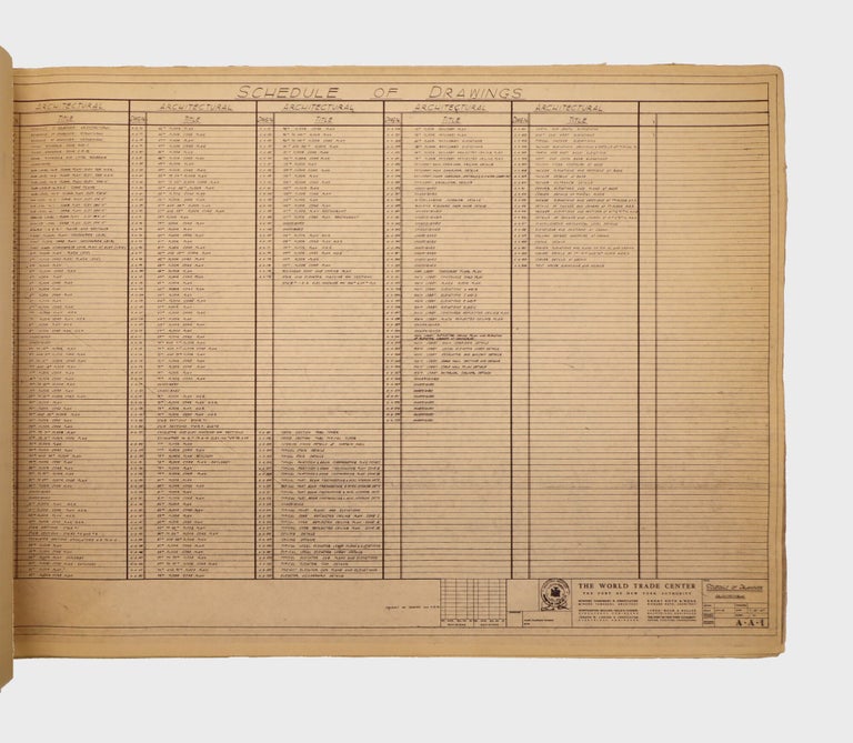 World Trade Center Blueprints, Tower A