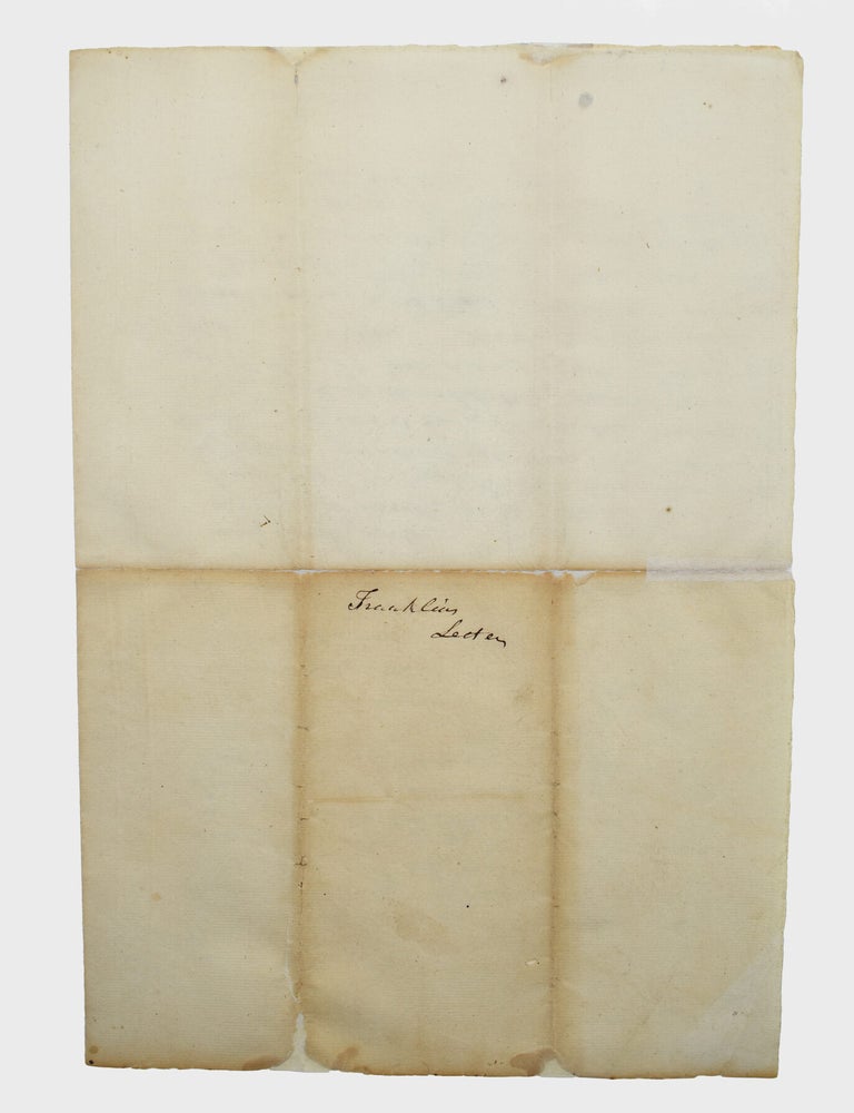 Early manuscript copy in an unknown hand of Franklin's letter to Elizabeth Hubbart, on the... (2/3)