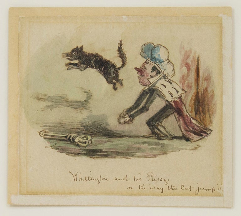 Item #37911 "Whittington and His Pussy. or the way the Cat jump'd.". all written in Leech's hand. John Leech.