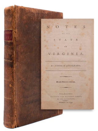 Item #37989 Notes on the State of Virginia. Thomas Jefferson