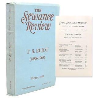 Item #38230 The Sewanee Review, T.S.Eliot (1888-1965). Edited by Andrew Lytle. Volume LXXXIV...