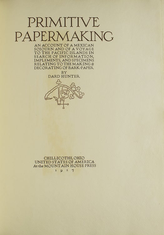 Primitive Papermaking