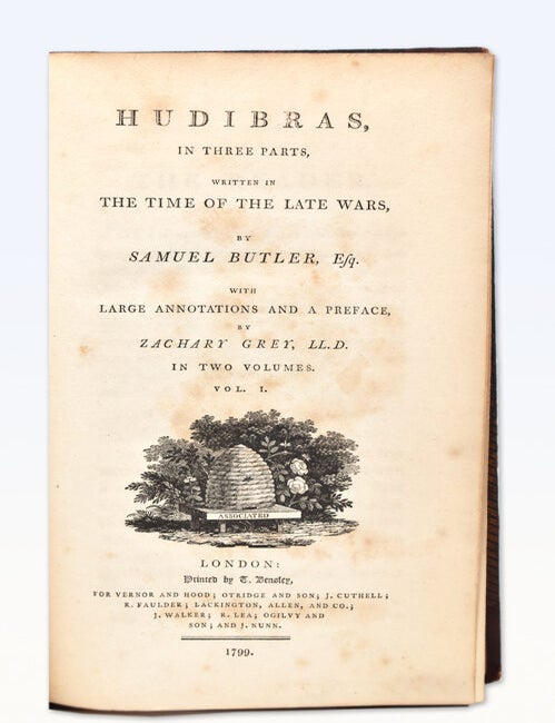 Hudibras, in three parts, written in the Time of the Late Wars...with Annotations and a Preface, by Zachary Grey
