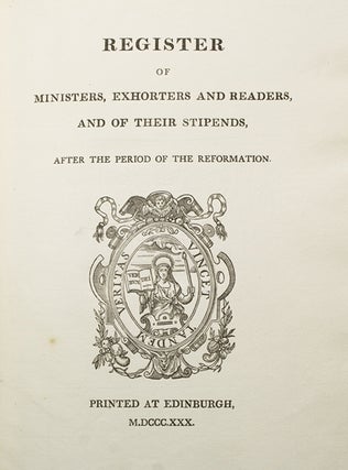 Item #3912 Register of Ministers, Exhorters and Readers, and of their Stipends, after the Period...