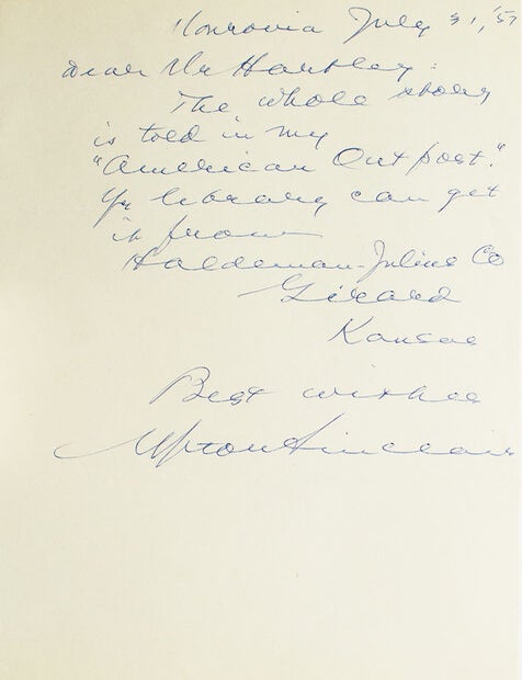 Item #39472 Autograph note signed "Upton Sinclair". Upton Sinclair.