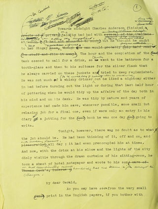 Item #39973 Manuscript archive for his final novel, TIME AND TIME AGAIN. James Hilton