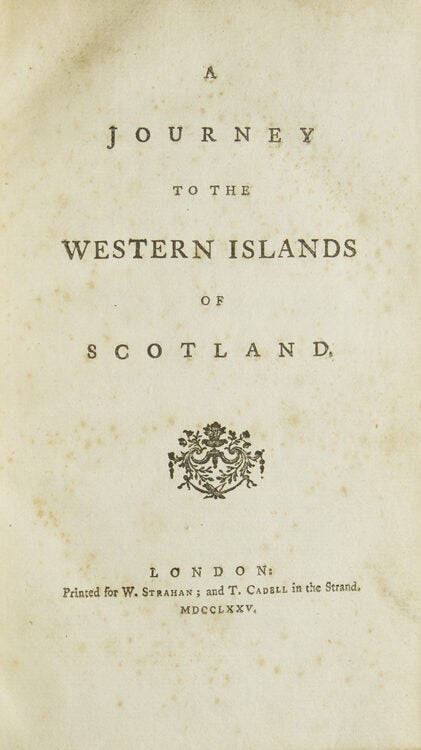A Journey to the Western Islands of Scotland