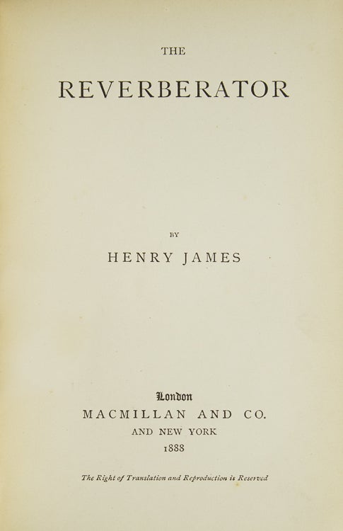 The Reverberator
