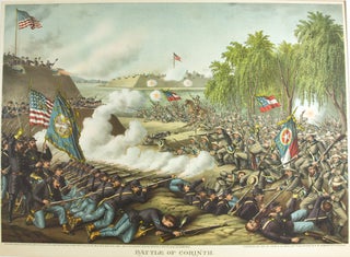 Item #40278 Battle of Corinth. Oct 3 & 4 1862 … [Chromolithographic print]. Civil War