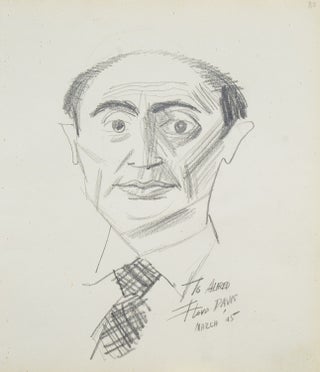 Item #40505 Original pencil portrait of Alfred Eisensteadt, inscribed, “To Alfred”, signed...