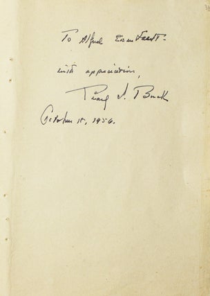 Item #40574 Autograph Note Signed to Alfred Eisenstaedt, October 18, 1956. Pearl S. Buck