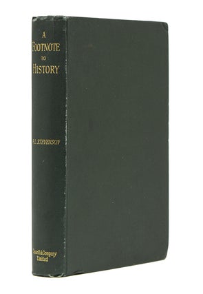 Item #40977 A Footnote to History. Eight Years of Trouble in Samoa. Robert Louis Stevenson