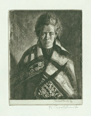 Item #41124 “Ballynakill Woman”, etching, signed lower right in plate and below in pencil....