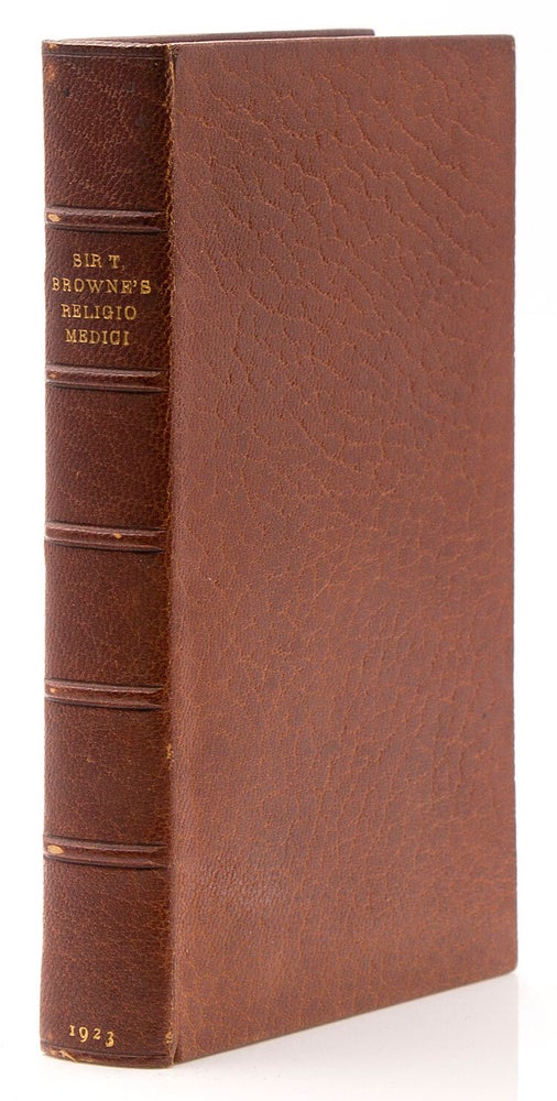 Religio Medici. Letter to a Friend &c and Christian Morals. Edited by W. A. Greenhill
