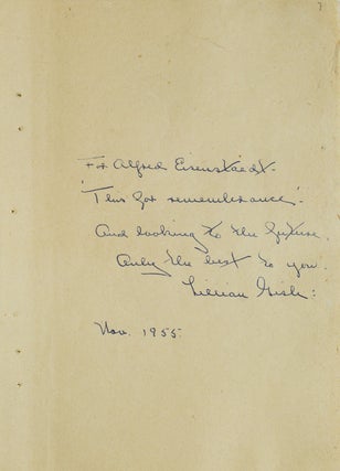 Item #41590 Autograph Note signed, to Alfred Eisenstaedt. Lillian Gish