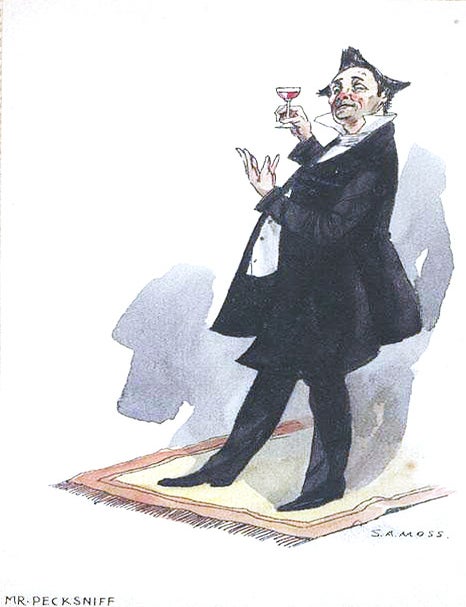 11 drawings of characters created by Charles Dickens